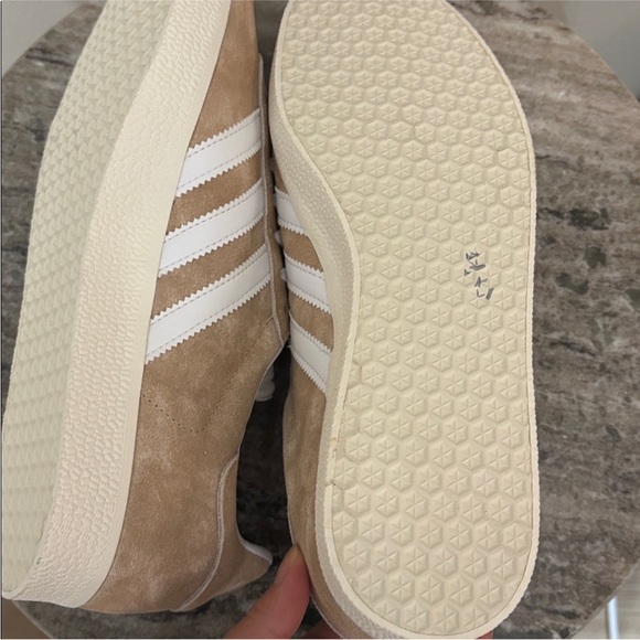 Adidas Gazelle Women's Tan Suede Sneakers - Picture 8 of 8